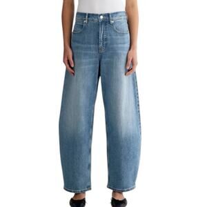 NWT Everlane The Way High Curve Jean Barrel Leg Vintage Blue Women’s Size 24